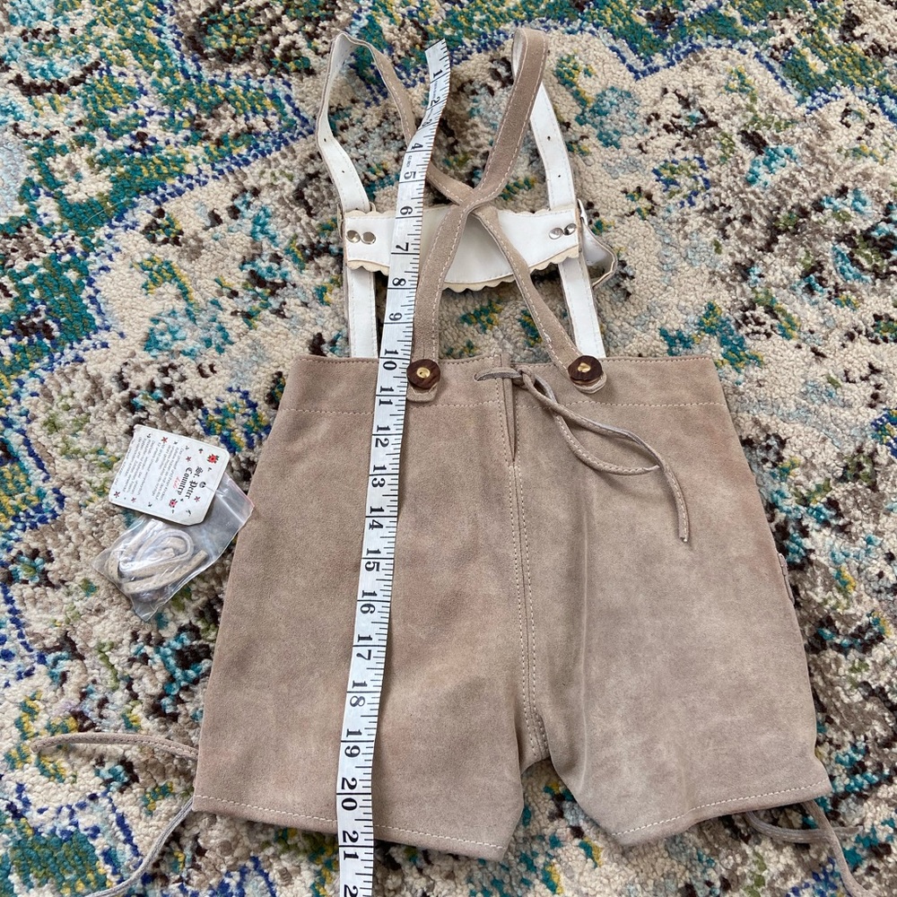 Octoberfest | NWT Leather Overalls | 3T - Picture 2 of 5